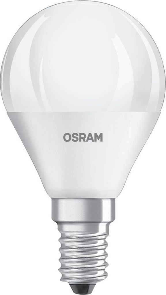 OSRAM Sphärisch gefrostete LED-Lampe mit Kühlkörper - 5,4 W äquivalent 40 W E14 - Kühlweiß