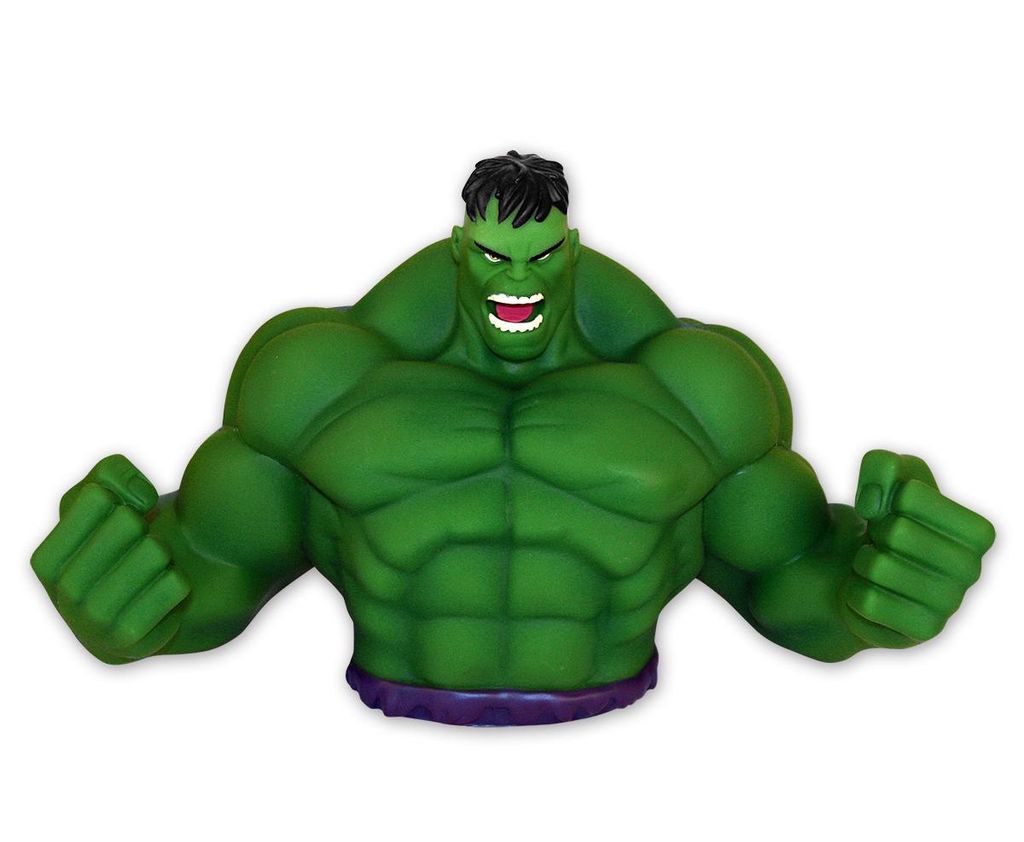 Marvel Green Hulk Bust Bank (tirelire) Image du produit 