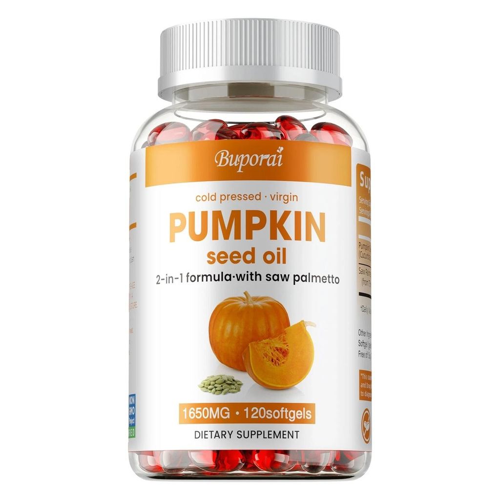 Olio di semi di zucca + Saw Palmetto (120 capsule) Immagine del prodotto 