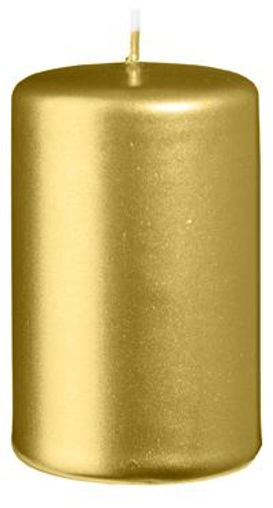 Stumpenkerzen Italiengold 80 x Ø 50 mm, 12 Stück