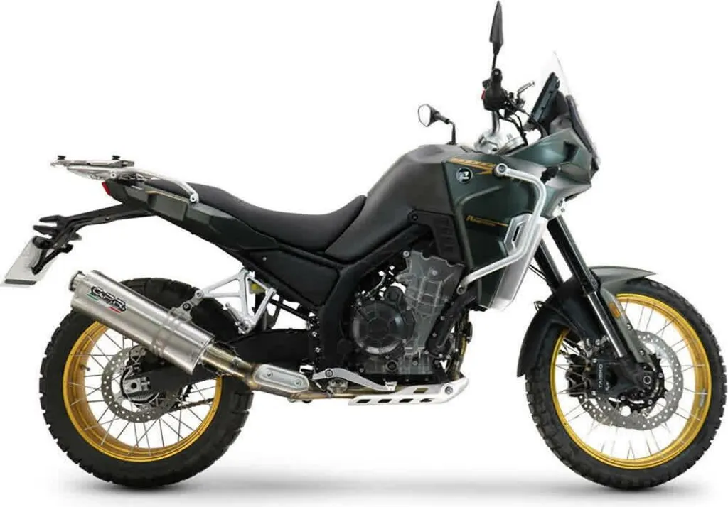 Échappement Slip-on KOVE 800x GPR Dune Triovale en Titane Allégé