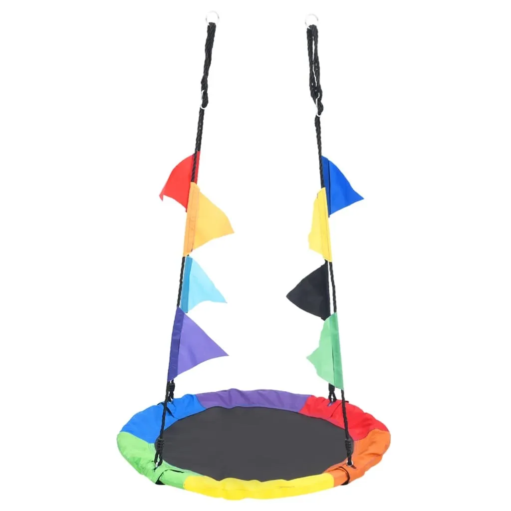VidaXL Altalena Arcobaleno 100 cm: Divertimento Giardino Robusto