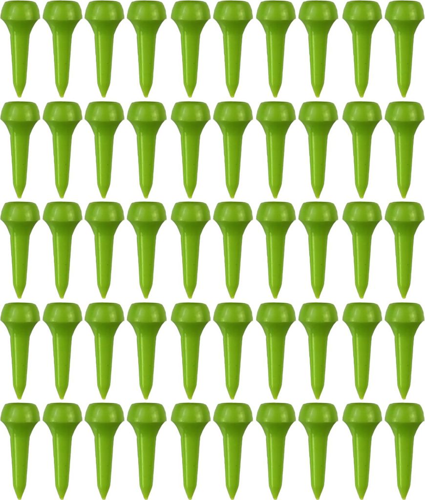 50 Stück Kunststoff-Golf-Tees für Eisen, Hybride, Par 3, Low Profile Woods und die Driving Range. Kurze Golf-Tees für weniger Reibung und größ...