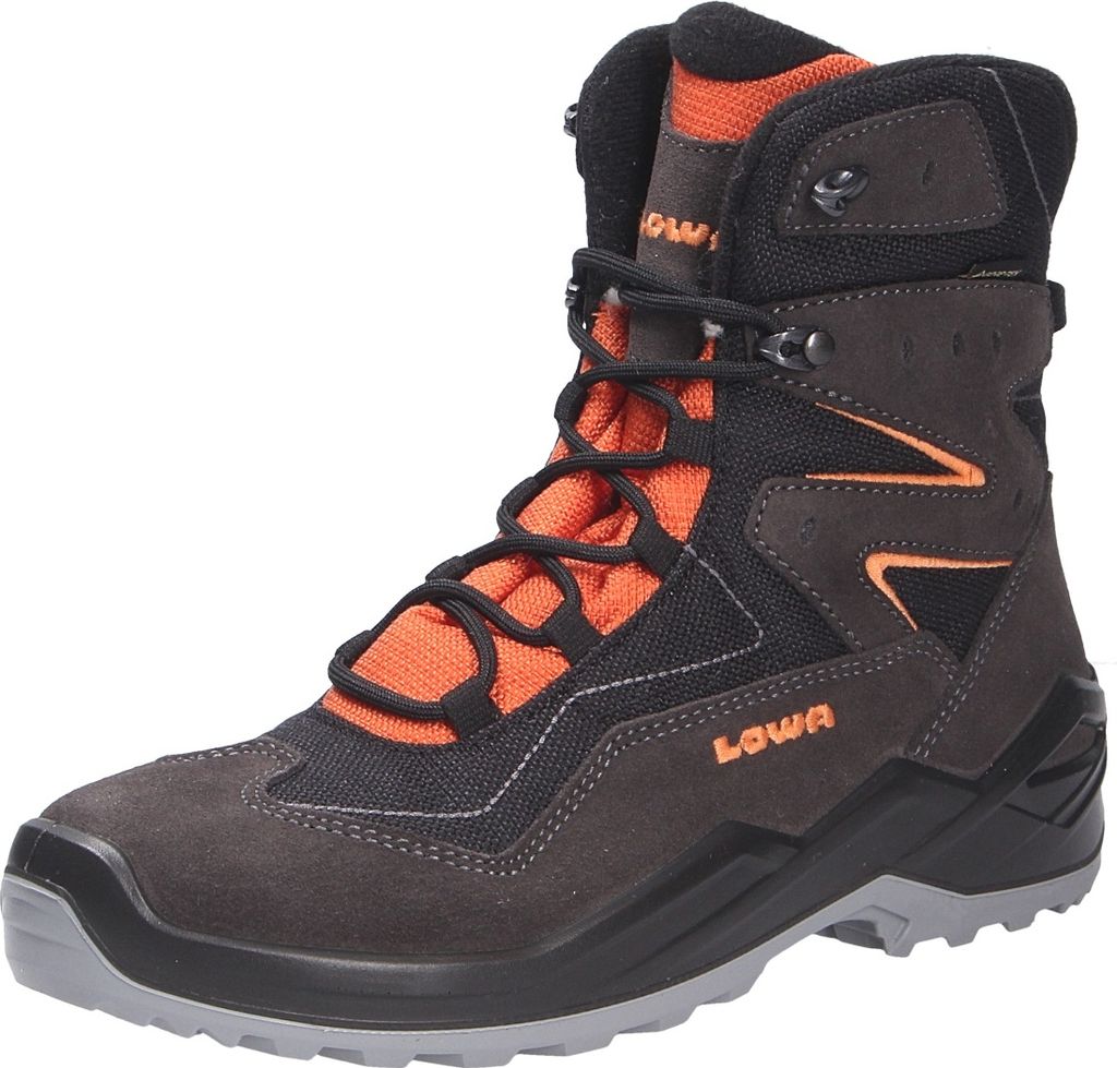 Lowa Jungen Winterstiefeletten LINO GTX 33109-36, 33109-37, 33109-38, 33109-39, 33109-40, 33113-38, 33113-39 LOW-651530 graphit/orange 39