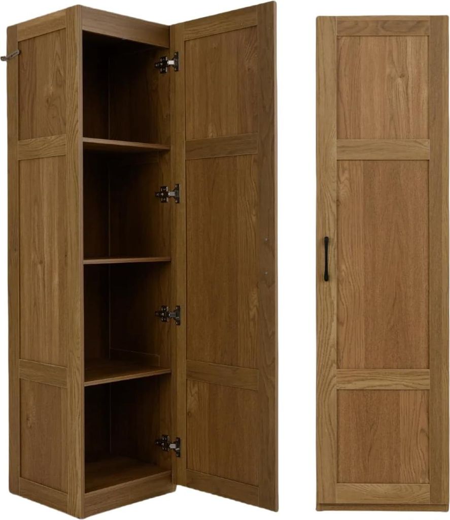 KOMFOTTEU 4 Etagen Hochschrank mit Metallgriff & Produktbild 