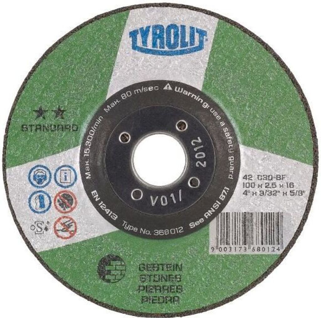 TYROLIT Trennscheibe STANDARD ** für Stein, Scheiben-Ø: 125 mm