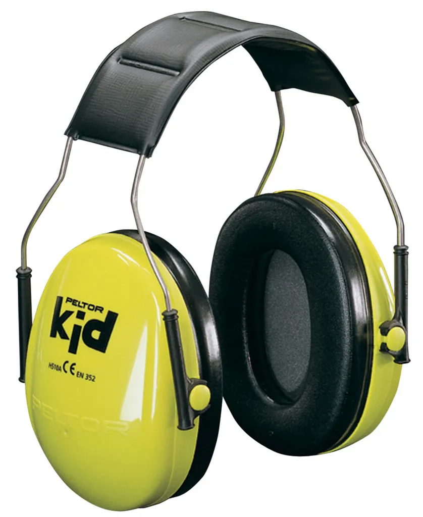 Casque antibruit enfant pour concert et sport 3M Peltor Kid vert fluo