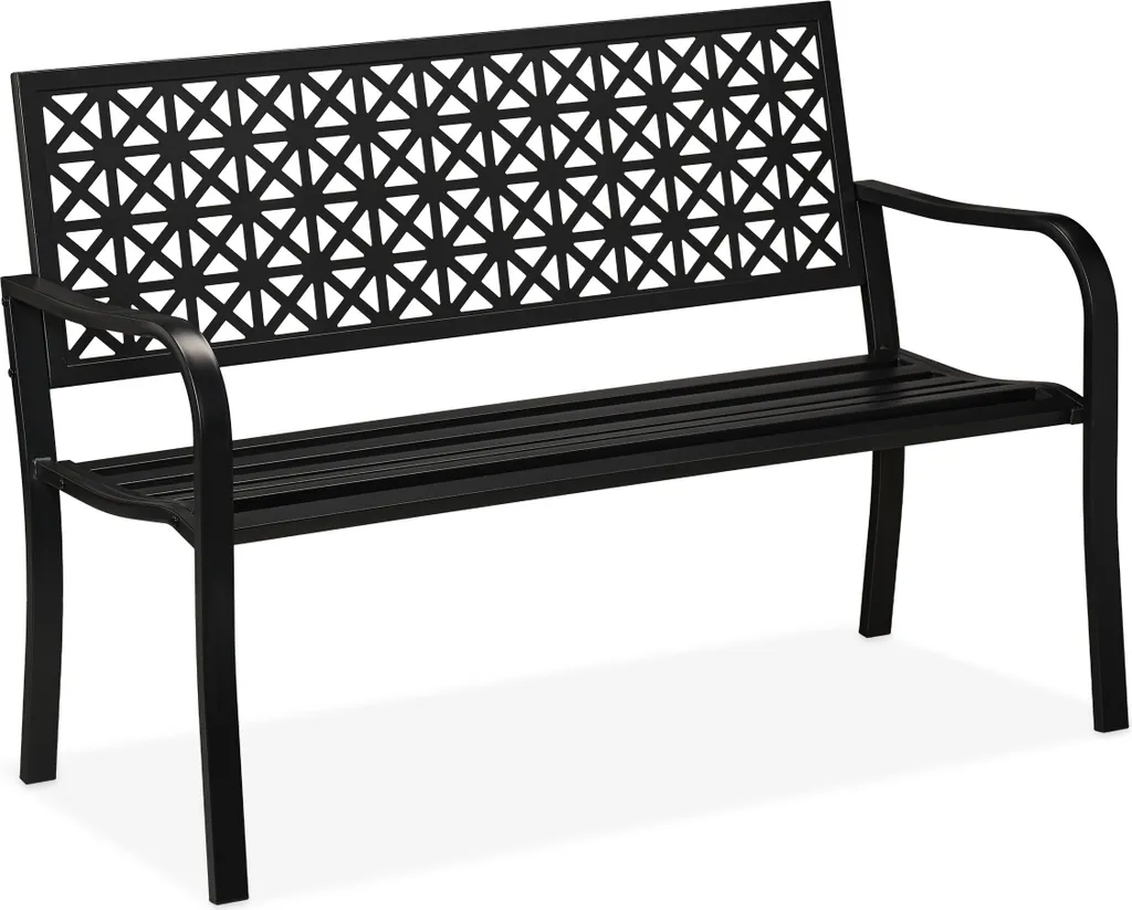 Offerta Panchina Relaxdays Motivo Geometrico - Panca Esterno Qualità Prezzo
