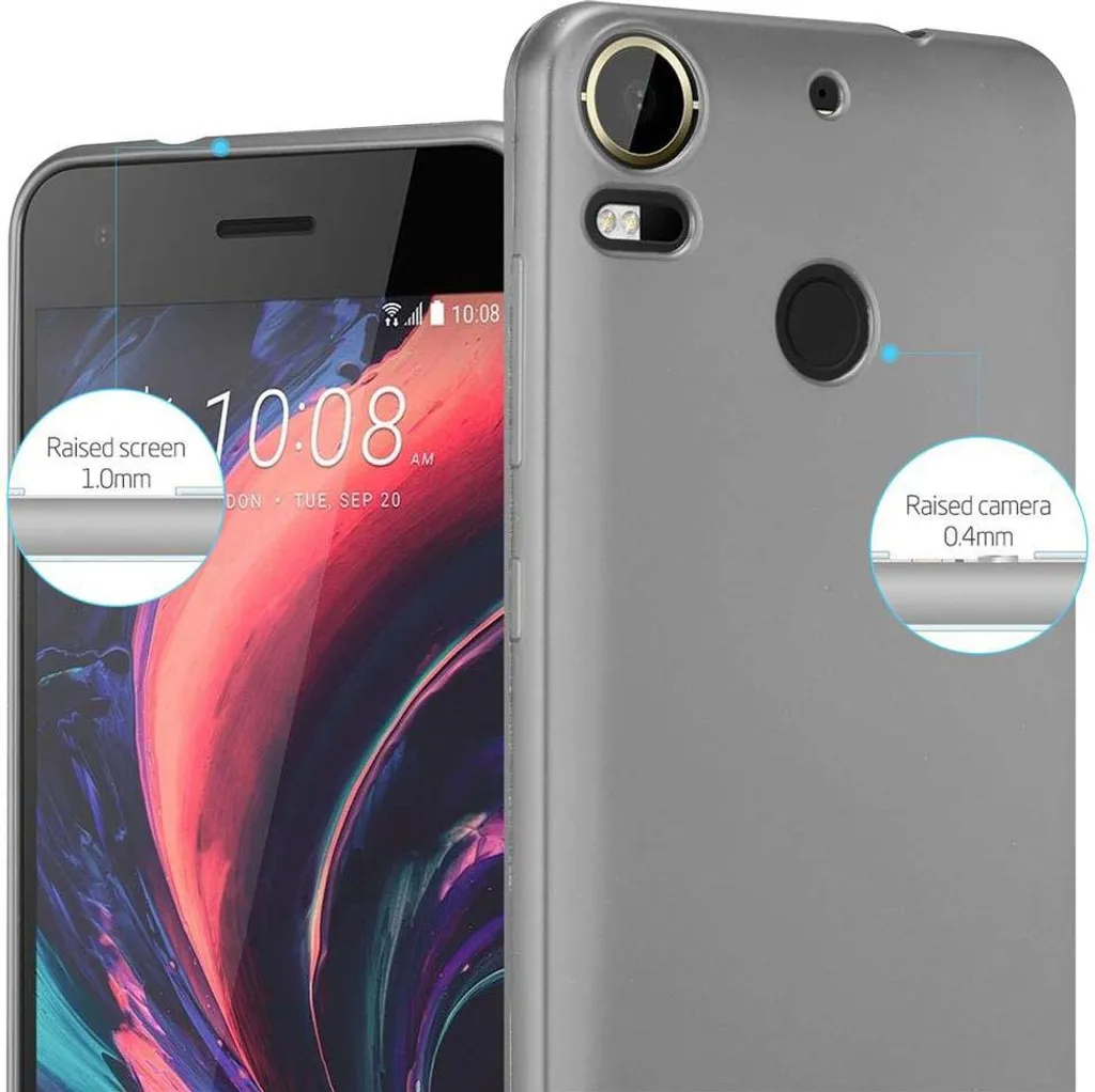 Cadorabo Custodia per HTC Desire 10 PRO in Frosty Azzurro - Rigida