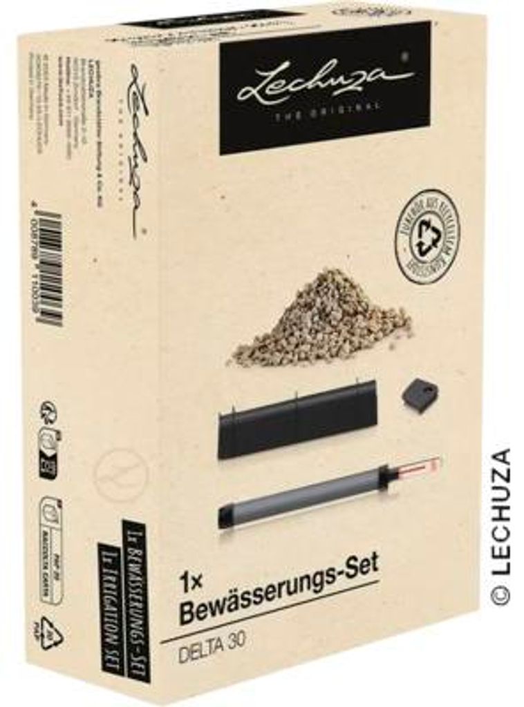 Bewässerungs-Set Lechuza für Delta 30 Kunstsoff schwarz