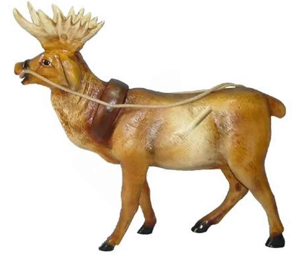 Sculpture renne de jardin Design - Figurine décorative extérieure c228