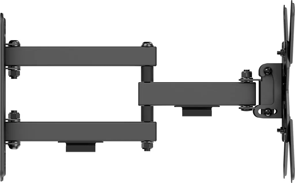Support TV Mural Mobile Cabletech 13-43 Pouces Noir pour Écran LCD LED