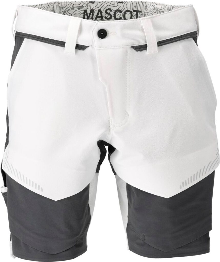 MASCOT Customized Arbeitsshorts - 22149-605-Weiß Grau-43