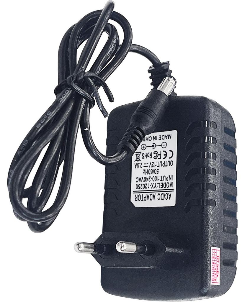 ADAPTER 12V 2.5A 30W Hohlstecker 5,5X2,5mm Netzgerät Netzteil Ladegerät
