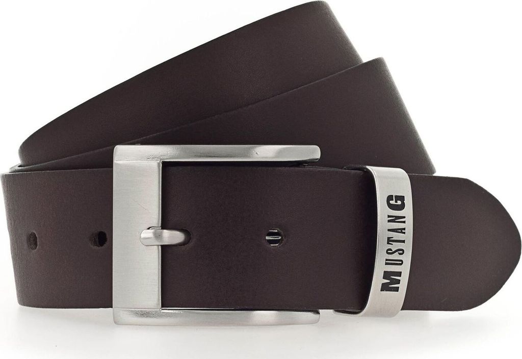 MUSTANG Leder Gürtel Classic Leather Belt W125 Darkbrown dunkelbraun