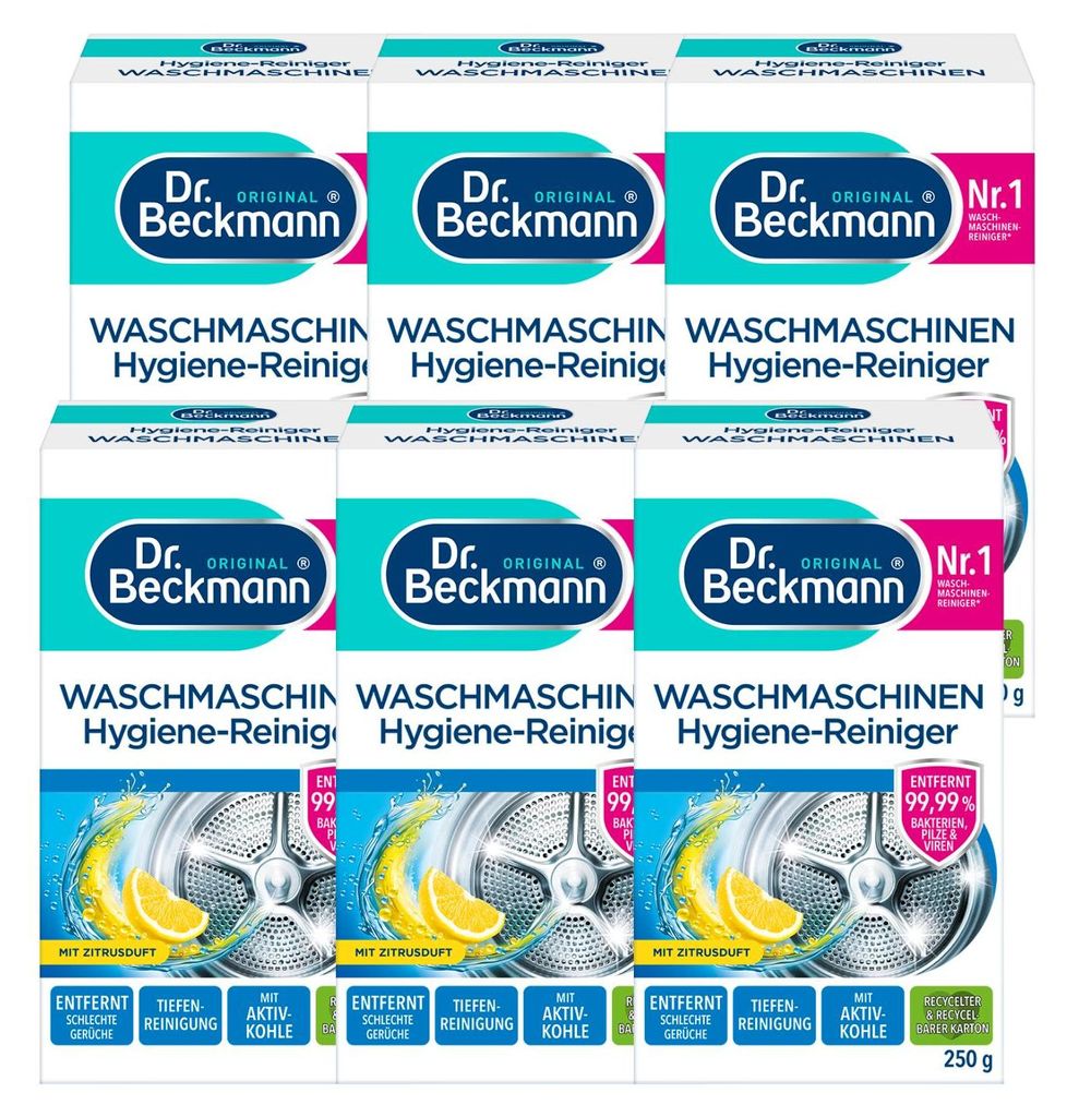 6 x Dr. Beckmann Waschmaschinen Hygiene-Reiniger Zitrusduft Produktbild 