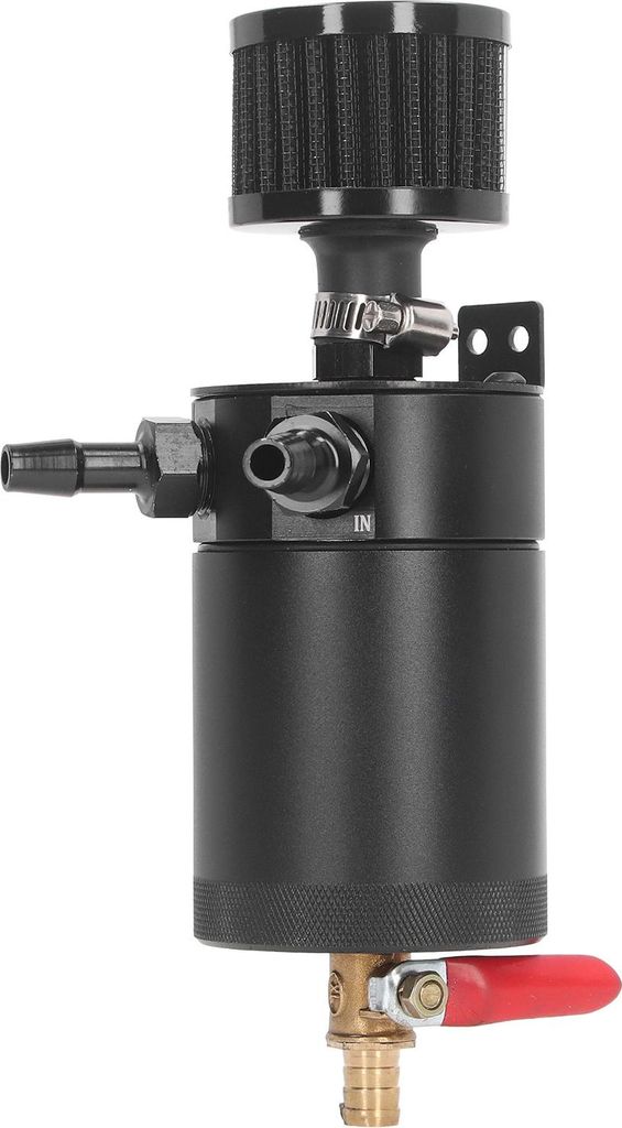 Ölauffangbehälter, schwarz, umweltfreundlich, hochwirksam, Luftabscheider-Reservoir-Set, universell für Autos