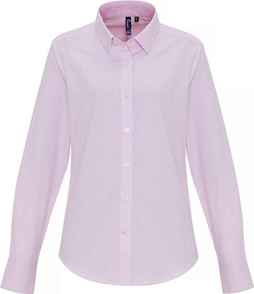 Premier Workwear WomenŽs Baumwolle Rich Oxford Stripes Produktbild 