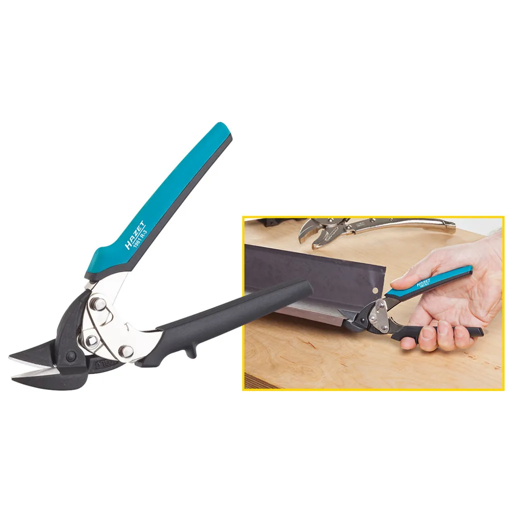 HAZET 1961R-3 Cesoia a Leva Compatta per Profili Metallici 1.2mm