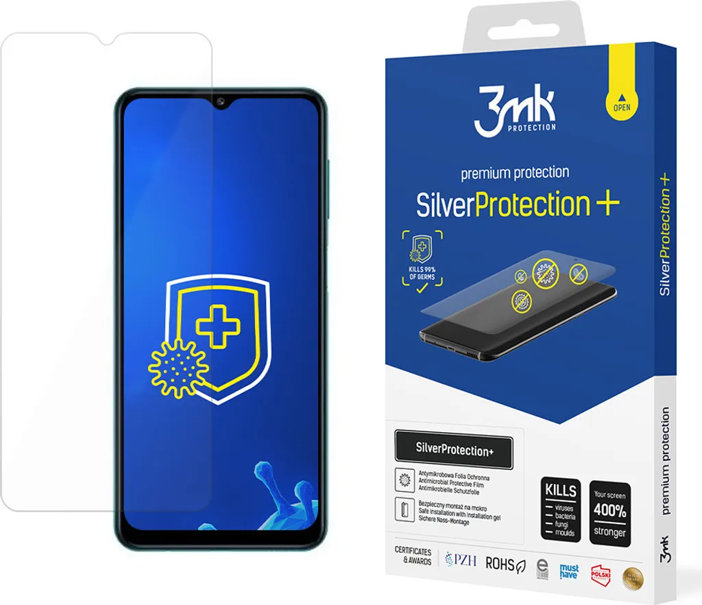 Pellicola Invisibile Samsung Galaxy F12 | 3Mk Silverprotection+ Pro