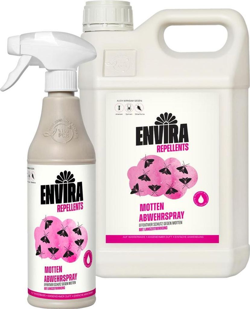Envira Motten Abwehrspray im Vorteilspack 5L+500ml