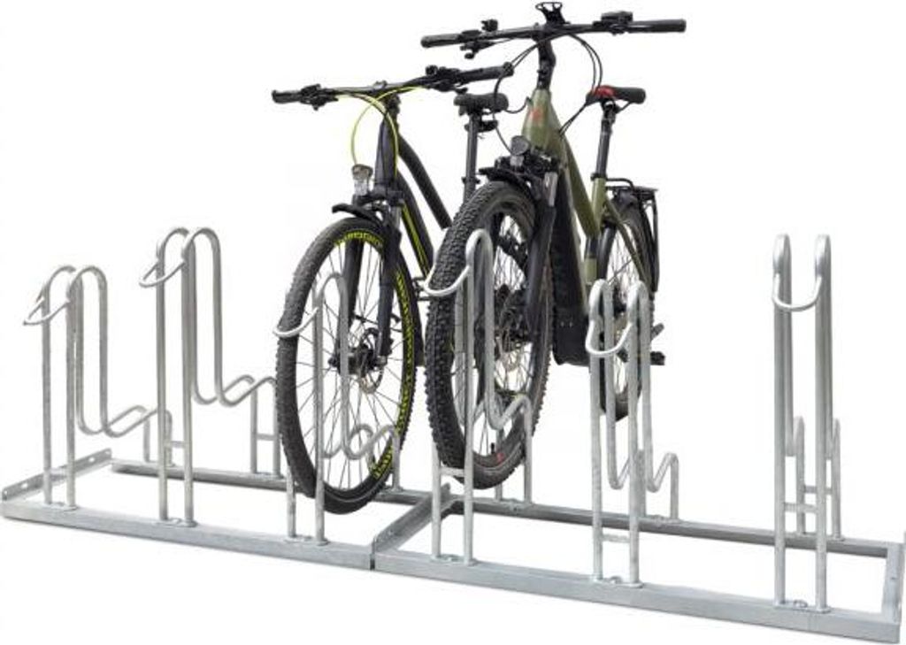 Dreifke Standparker Wyk | Umknickschutz durch hohe Einstellbügel | Fahrradst... für 6 Fahrräder