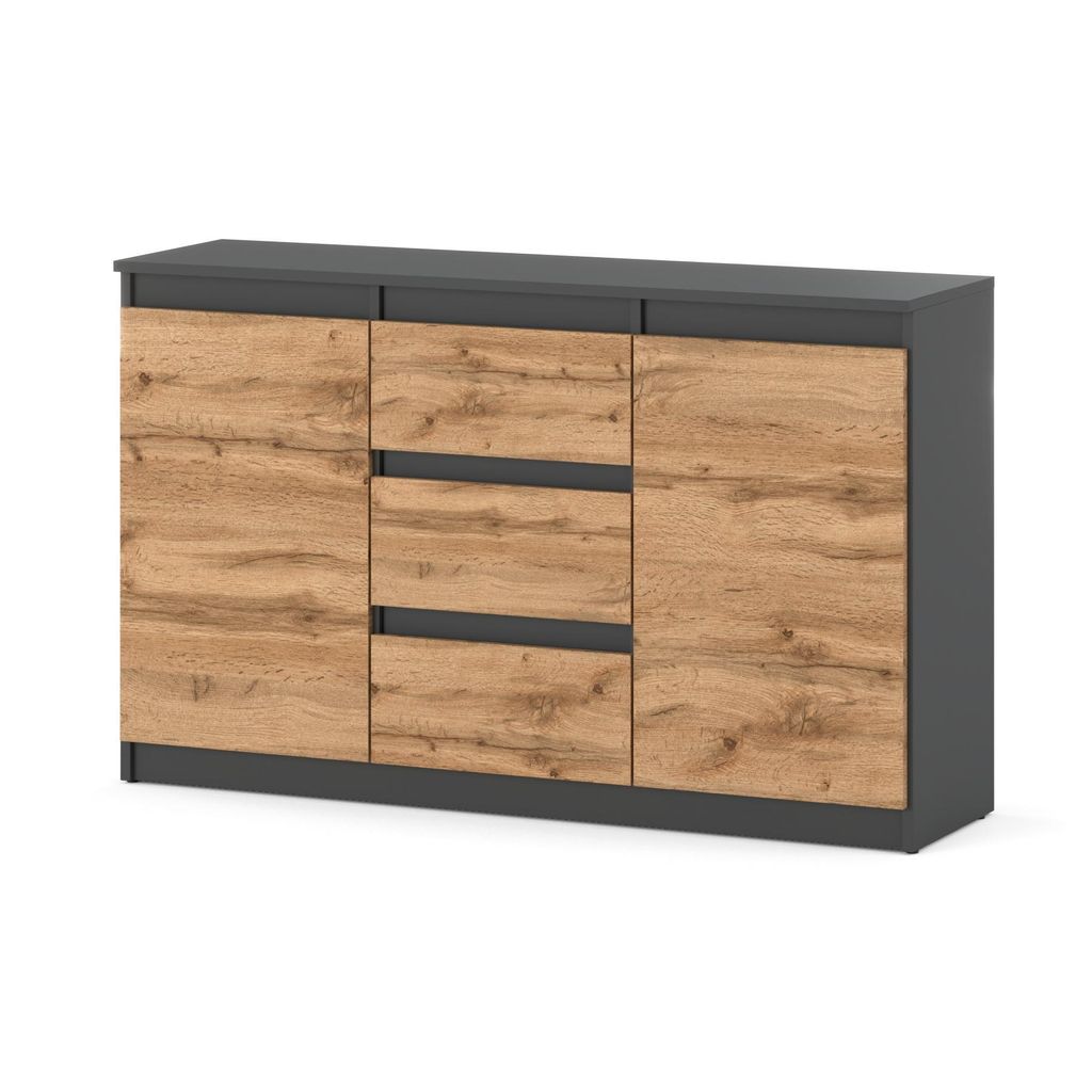 Komoda 120 cm Antracyt / Wotan AGA Bezuchwytowa Nowoczesna Zdjęcie produktu 
