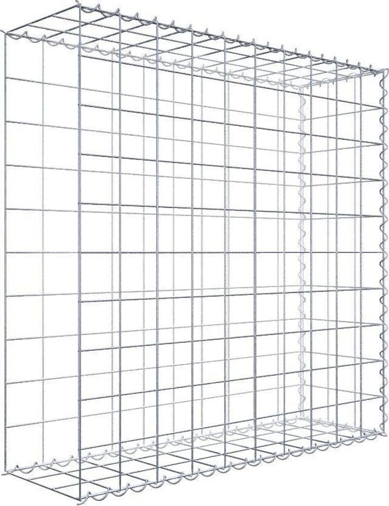 Anbaugabione Typ 2 100 cm x 100 cm x 30 cm (L x H x T), Maschenweite 10 cm x 10 cm, Spirale