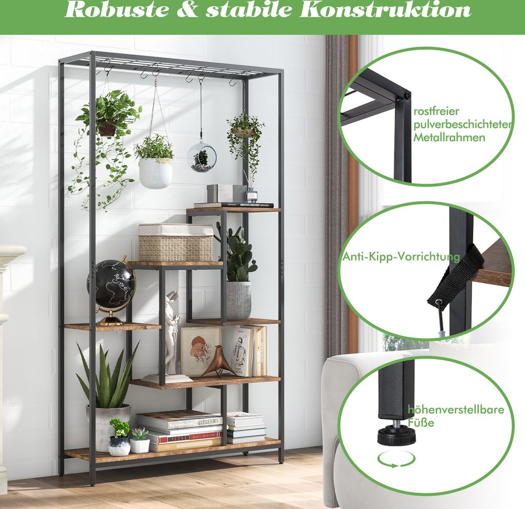 GOPLUS 6 Etagen Pflanzenständer, Pflanzenregal mit Produktbild 7
