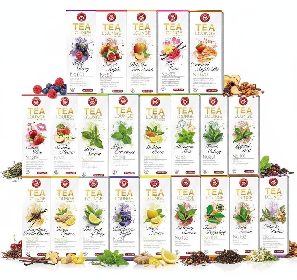 Teekanne Teelounge - 3er Pack - verschiedene Sorten (3x8) Produktbild 