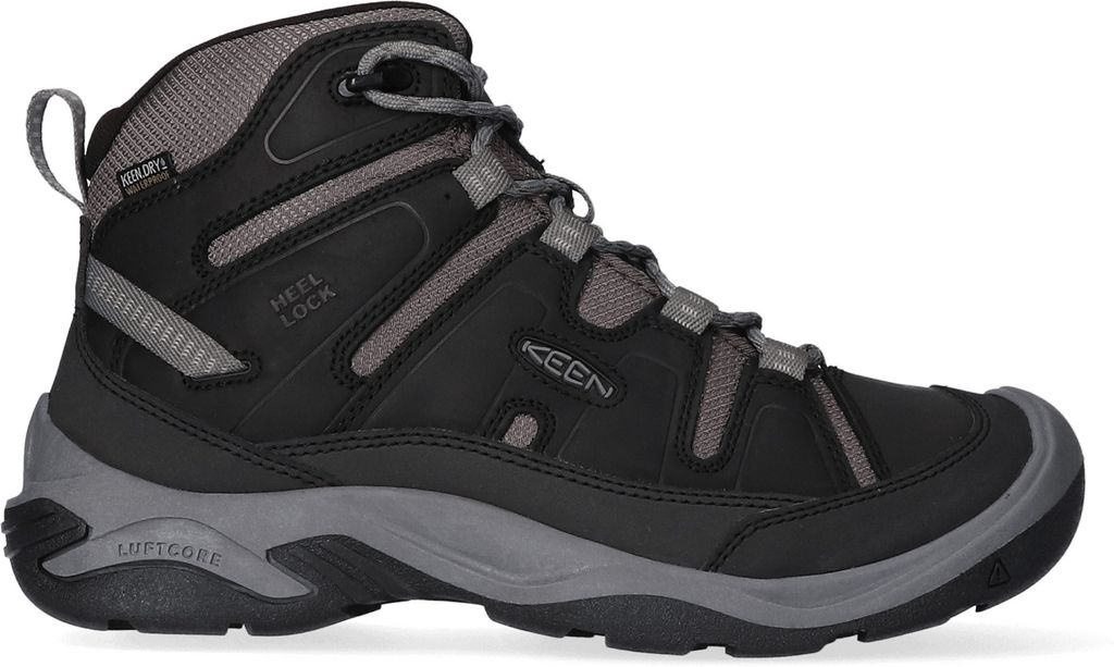 Keen Herren Circadia Waterproof Wanderstiefel Schwarz/Grau 1026768 Gr.40