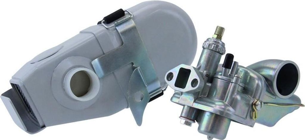1/17/68 Vergaser + Luftfilterkasten Gehäuse für KTM Ponny 2 Comet 4 Hercules R50S Sachs 50/4 Motor