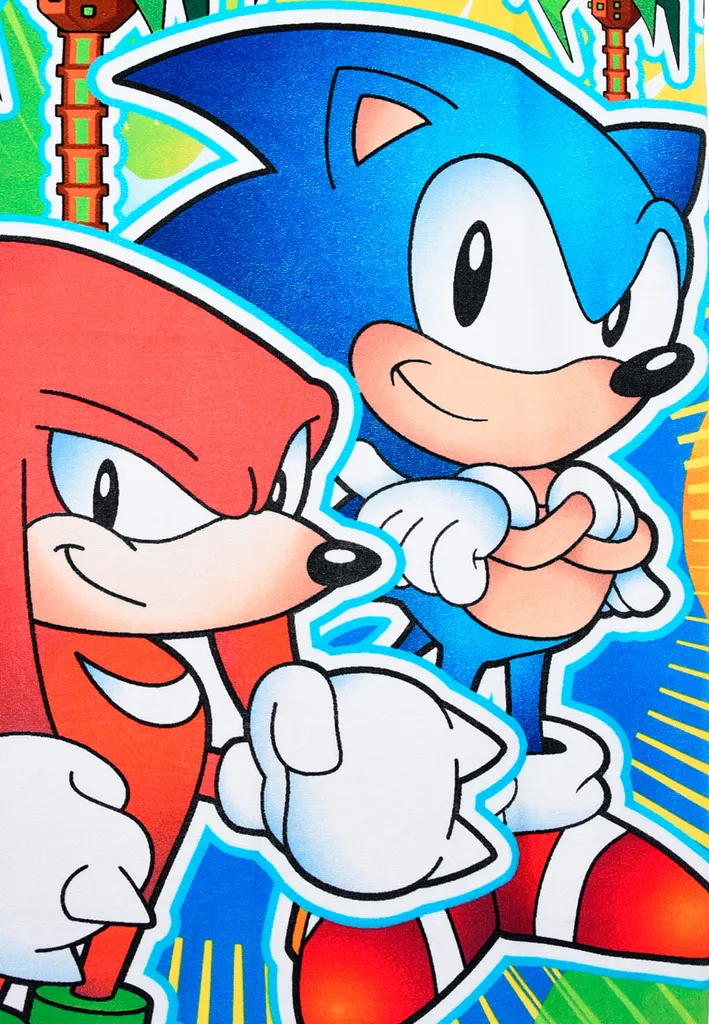 Telo Bagno Design Sonic e Knuckles - Arredo Bagno Ragazzi - 2