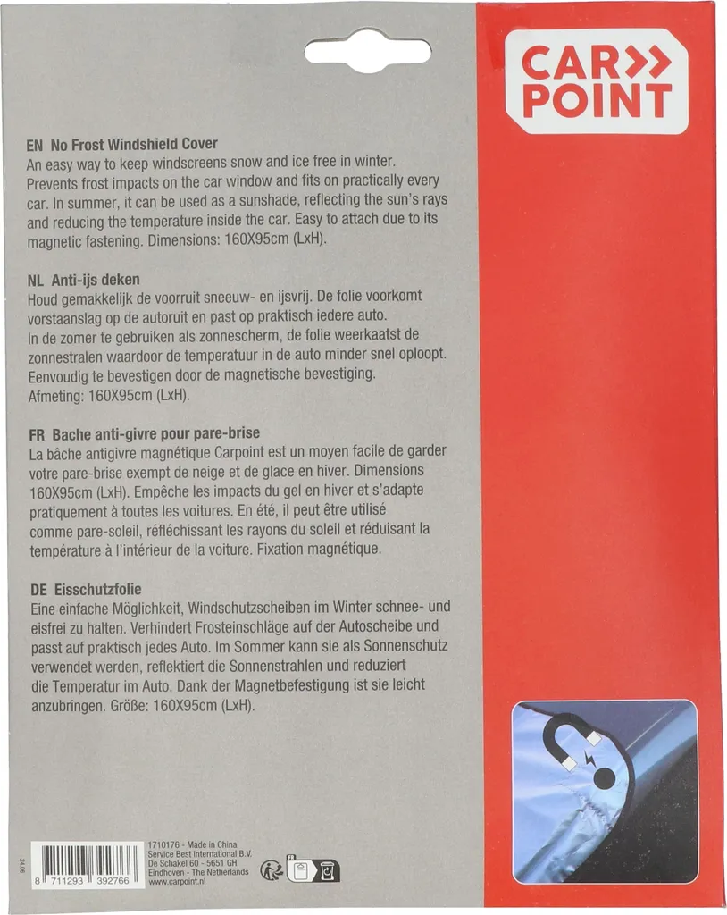 Carpoint Anti-IJsdek Film magnetico 160x95cm
