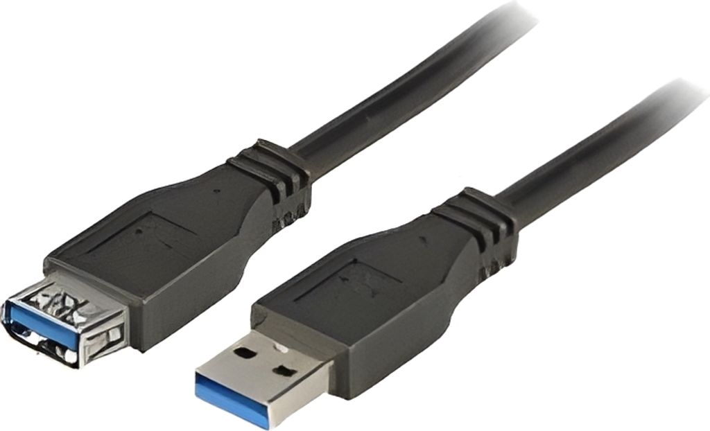 EFB USB3.0 Verlängerungskabel A-A,St-Bu,1m,schwarz,Classic