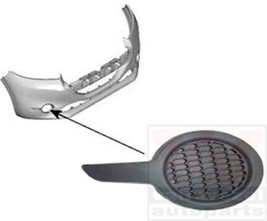 VAN WEZEL Lüftungsgitter Grill Stoßfänger passend für PEUGEOT 208 I Schrägheck (CA, CC) ohne Loch/Löcher für Nebellampen