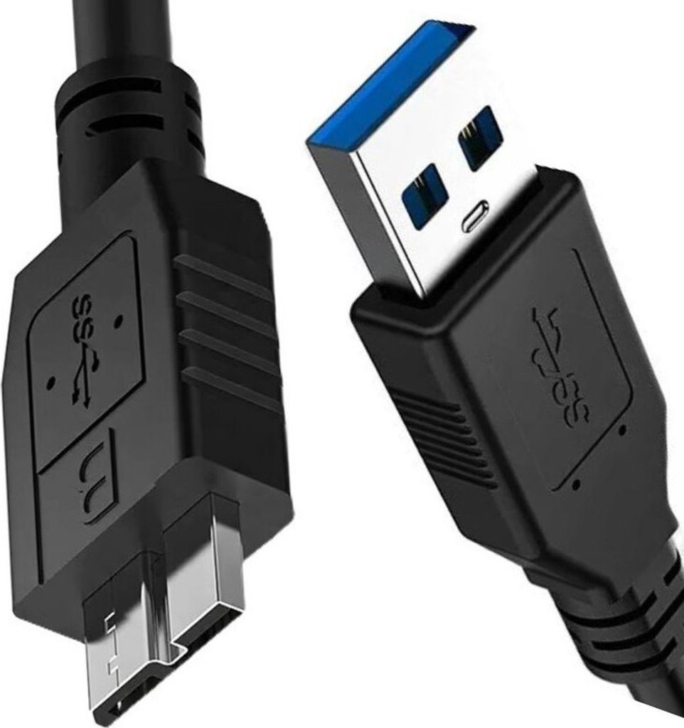 Super Speed USB 3.0 Kabel Adapterkabel Datenkabel kompatibel für Toshiba STOR.E Basics 500GB Festplatte