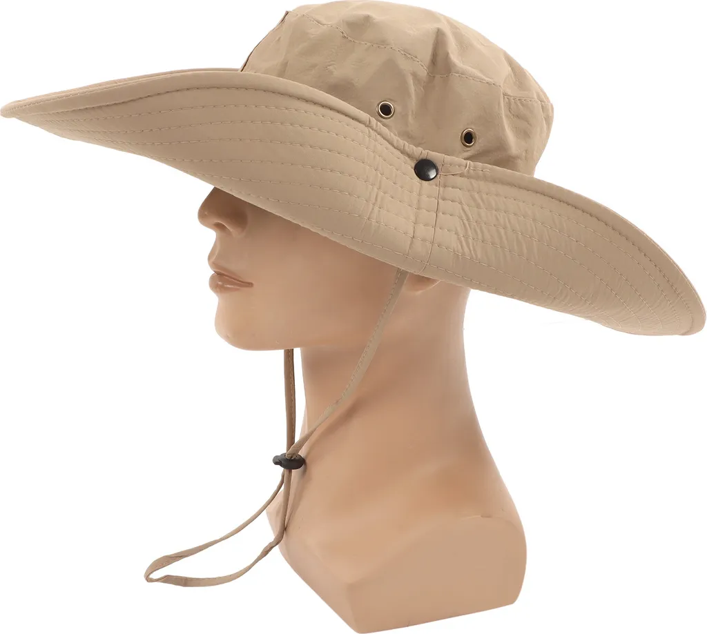 Cappello da Pescatore UPF 50+ Kaki: Protezione Solare e Pioggia Outdoor - 2
