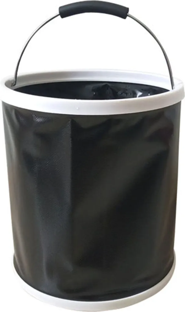 Seau Pliable 10L en Silicone BASS - Bac de Ménage Rétractable Pratique