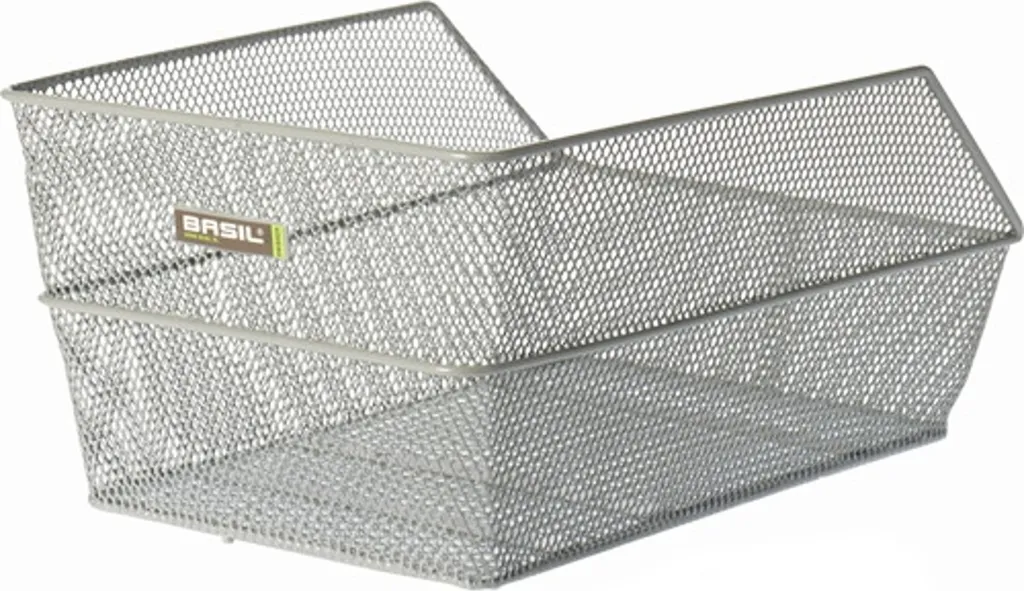 Corbeille à cartable blanche pour vélo - Panier arrière rigide Basil Cento