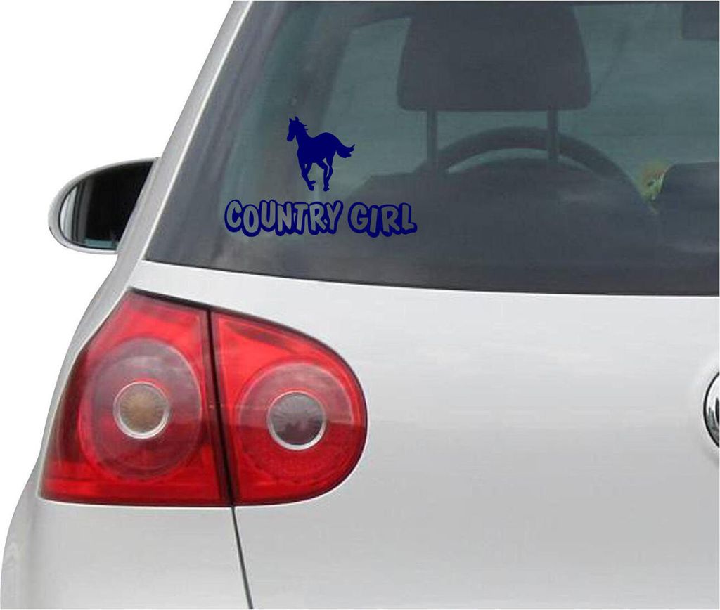 Aufkleber / Autoaufkleber - JDM - Die cut - COUNTRY GIRL Western - Auto, Truck, Notebook, Laptop - weiß - 190mm x45mm