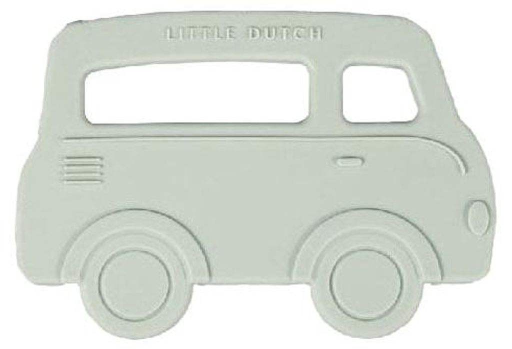 Little Dutch Silikon Beißring Bus, Junge, 4 Monat( e), Silikon, Grün