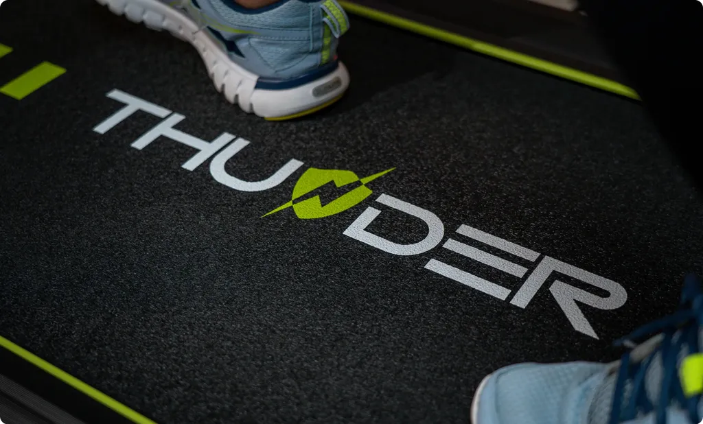 Tapis de Course Bluetooth Thunder IMPACT 12km/h avec Roulettes Lime