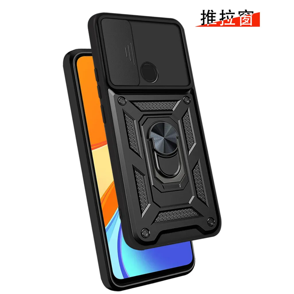 Cover Xiaomi Redmi 9C Antiurto: Supporto Auto e Copri Obiettivo Slide - 2