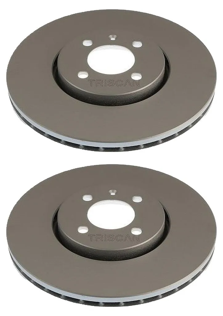 Jeu de disques de frein avant ventilés 288mm TRISCAN pour citadine VW