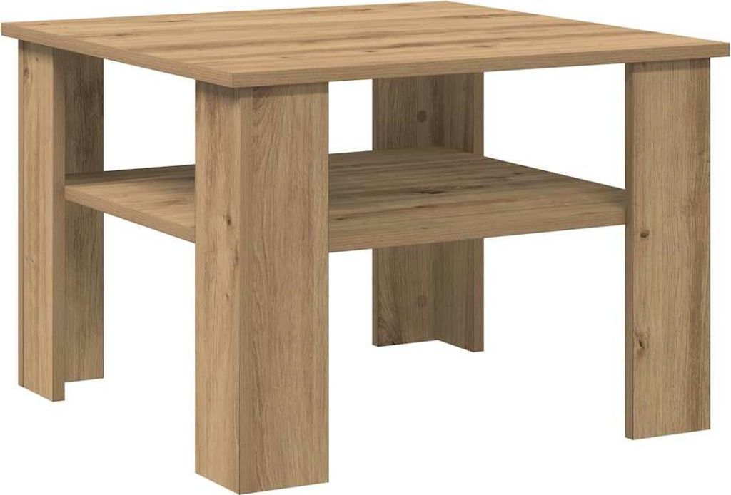 vidaXL Couchtisch Artisan-Eiche 60x60x42 cm Holzwerkstoff Produktbild 