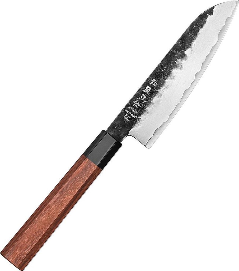 Hezhen - Kleines Santoku-Messer aus Verbundstahl - PM8S Retro-Serie
