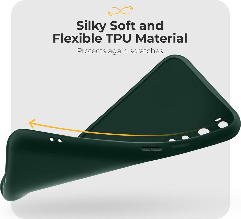 Moozy Minimalist Series Cover In Silicone TPU Per IPhone 11 Pro - Nero Opaco, Sottile E Morbida Con Supporto Ricarica Wireless