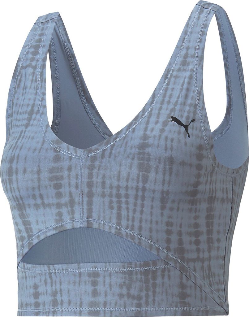 PUMA Studio Print Crop-Top Damen 18 - filtered ash XL