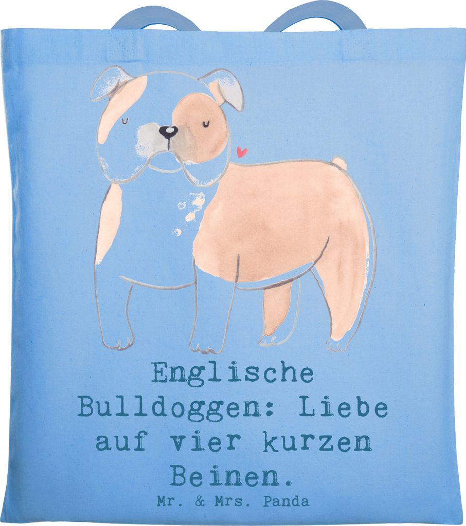 Mr. & Mrs. Panda Schultasche Englische Bulldogge Liebe - Produktbild 